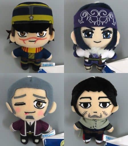Asirpa, etc. Golden Kamuy More Plus Mascot Vol.1 All 4 Types Set Key Chain [USED]