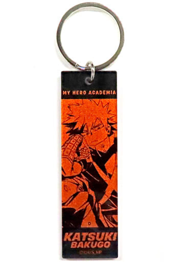 Katsuki Bakugo My Hero Academia Trading Metallic Acrylic Keychain Sit! Chair! Hero Plaza 2022 Limited Key Chain [USED]