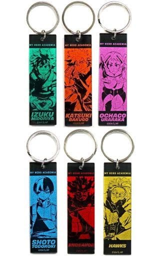 My Hero Academia Izuku Midoriya & Others Trading Metallic Acrylic Keychain Sit! Chair! Hero Plaza 2022 Limited All 6 Types Set Keychains [USED]