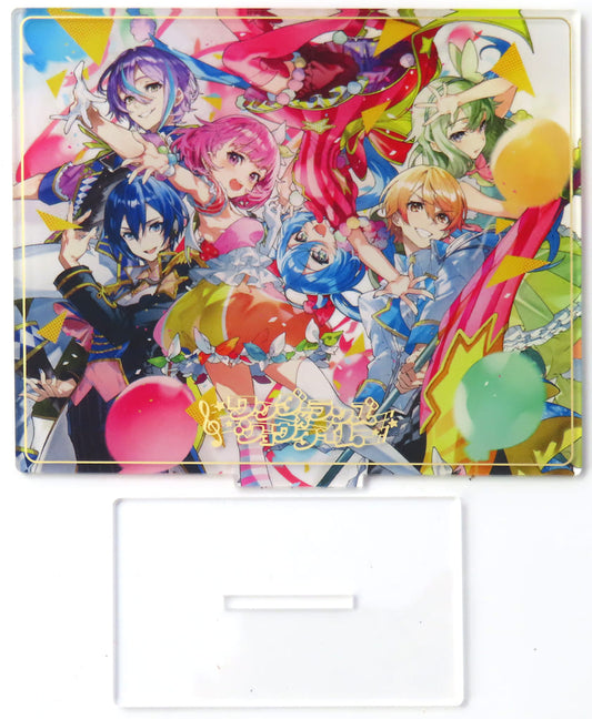 Emu Otori, etc. Hatsune Miku: Colorful Stage! Jacket Pattern Acrylic Stand Bonus Included with CD Wonderlands x Showtime SEKAI ALBUM Vol.1 First Press Limited Edition with Goods Acrylic Stands [USED]