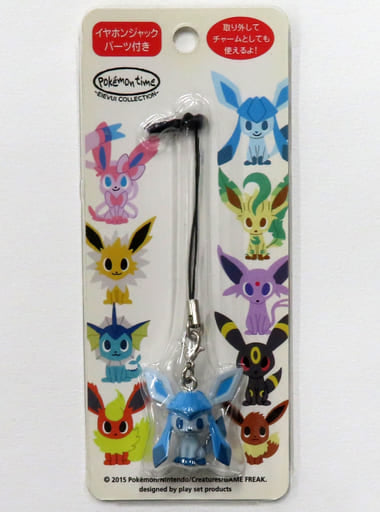 Glaceon Pokemon Pokemon Time Eievui Collection Strap Key Chain [USED]