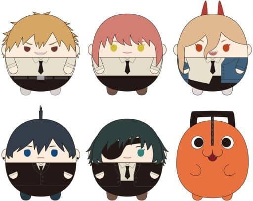 Chainsaw Man Denji & Others Fuwakororin All 6 Types Set Plush [USED]