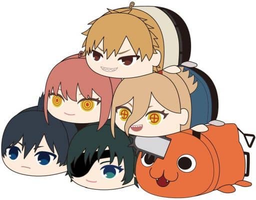 Chainsaw Man Denji & Others Potekoro Mascot All 6 Types Set Plush [USED]