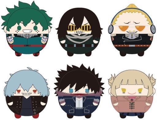 Izuku Midoriya, etc. My Hero Academia Fuwakororin 05 All 6 Types Set Key Chain [USED]