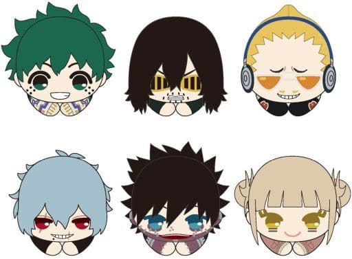 Toga Himiko, etc. My Hero Academia Hagu Chara Collection 05 All 6 Types Set Key Chain [USED]
