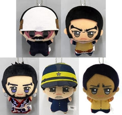 Lieutenant Tsurumi, etc. Golden Kamuy Chibigurumi Vol.2 Namco Limited All 5 Types Set Key Chain [USED]
