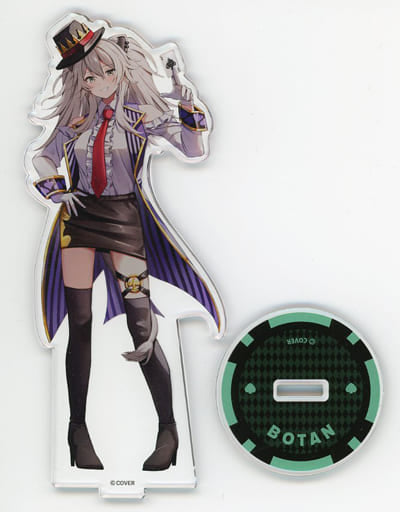 Shishiro Botan VTuber Hololive Life-Scale Acrylic Stand Casino Dealer Ver. Red Tokyo Tower Limited Acrylic Stands [USED]