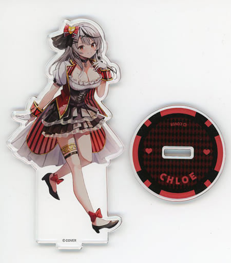 Sakamata Chloe VTuber Hololive Life-Scale Acrylic Stand Casino Dealer Ver. Red Tokyo Tower Limited Acrylic Stands [USED]