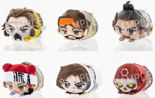 Caustic, etc. Apex Legends Mochikororin Plush Mascot Vol.2 All 6 Types Set Plush Toys [USED]