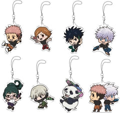 Satoru Gojo, etc. Jujutsu Kaisen Chokokawa Acrylic Strap Vol.4 All 8 Types Set Key Chain [USED]