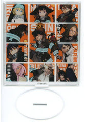 Fire Force Shinra Kusakabe & Others Character Acrylic Figure TSUTAYA Limited Paid Bonus for Comics Volume 34 Acrylic Stands [USED]