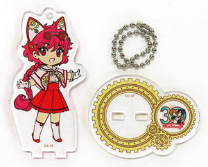 Hikaru Shidou Magic Knight Rayearth 30th Anniversary of Clamp Painting Industry Trading Acrylic Stand Key Chain 30th Anniversary Version Group B animate cafe Limited Key Chain [USED]