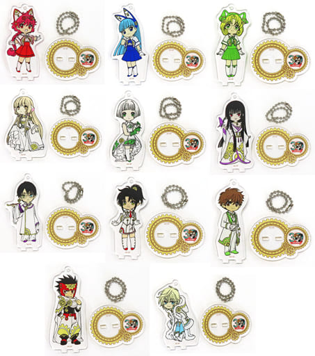 Hikaru Shidou, etc. 30th Anniversary of Clamp Painting Industry Trading Acrylic Stand Key Chain 30th Anniversary Version Group B animate cafe Limited All 11 Types Set Key Chain [USED]