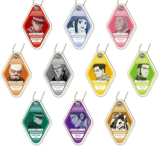 Toshizo Hijikata, etc. Golden Kamuy Purapura Acrylic Key Chain All 10 Types Set Key Chain [USED]
