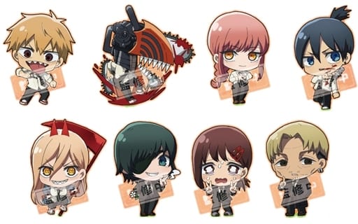 Chainsaw Man Denji & Others Trading Stand ni mo naru Acrylic Keychain All 8 Types Set Keychains [USED]