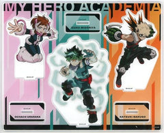 My Hero Academia Izuku Midoriya Katsuki Bakugo Ochaco Uraraka Acrylic Stand Set A FamilyMart Famima de PLUS ULTRA Campaign Famipay Web Exclusive Acrylic Stands [USED]
