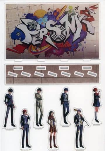 Persona Series Protagonist 7 People Acrylic Diorama Persona Series 25th Anniversary Persona 25th FES Grand Exhibition Exclusive Acrylic Stands [USED]