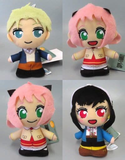 Loid Forger, etc. SPY x FAMILY Moipon More Plus Mascot Vol.2 All 4 Types Set Key Chain [USED]