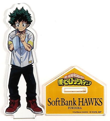 Fukuoka Softbank Hawks X My Hero Academia Izuku Midoriya Natural Proportions Acrylic Stand Acrylic Stands [USED]