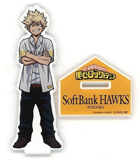 Fukuoka Softbank Hawks X My Hero Academia Katsuki Bakugo Natural Proportions Acrylic Stand Acrylic Stands [USED]