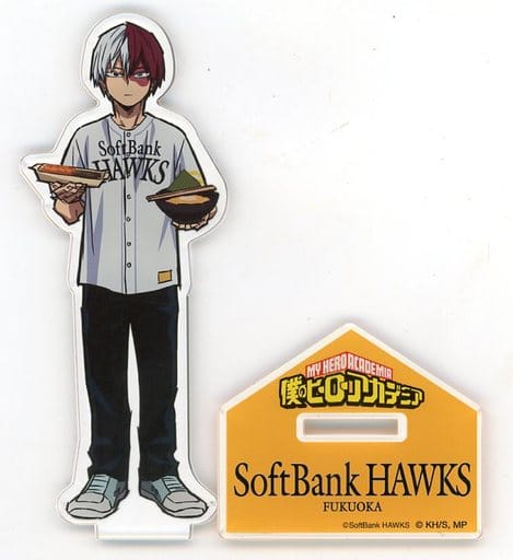 Fukuoka Softbank Hawks X My Hero Academia Shoto Todoroki Natural Proportions Acrylic Stand Acrylic Stands [USED]