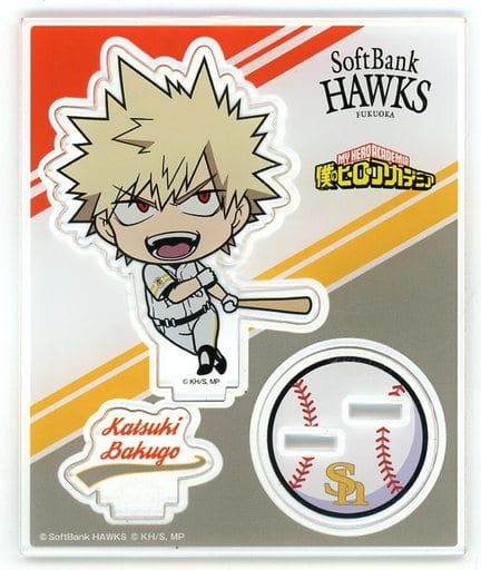 Fukuoka Softbank Hawks X My Hero Academia Katsuki Bakugo Mini Character Acrylic Stand Acrylic Stands [USED]