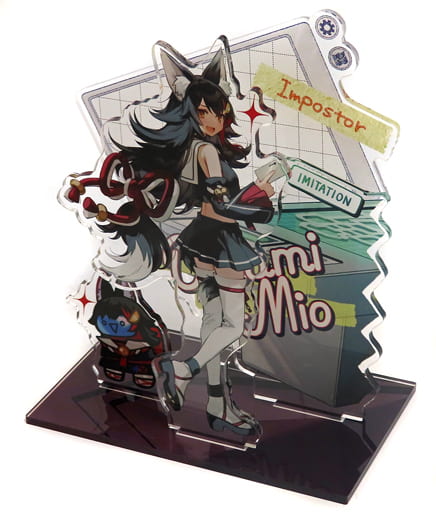 Ookami Mio Among Us x VTuber Hololive Acrylic Diorama Stand Acrylic Stands [USED]