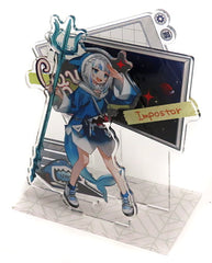 Gawr Gura Among Us x VTuber Hololive Acrylic Diorama Stand Acrylic Stands [USED]