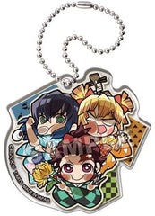 Sumiko Zenko Inoko Demon Slayer: Kimetsu no Yaiba Pita! Deformed Zenko Inoko Icchi Danketsu Acrylic Key Chain Key Chain [USED]