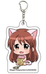 Mikuru Asahina Haruhi Suzumiya Series Acrylic Key Chain 01.Cat Ver. Mini Character Illustration Key Chain [USED]