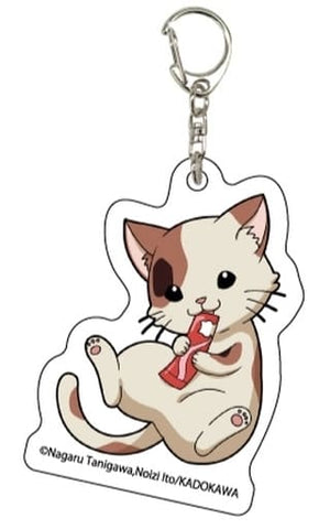 Shamisen Haruhi Suzumiya Series Acrylic Key Chain 01.Cat Ver. Mini Character Illustration Key Chain [USED]