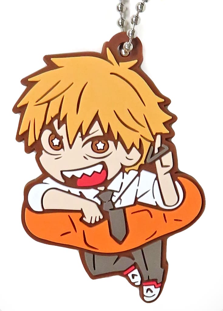 Chainsaw Man Denji Charabanchoukou Rubber Mascot Keychains [USED]