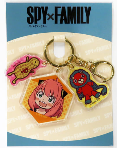 Anya Forger Orange SPY x FAMILY Triple Acrylic Key Chain Key Chain [USED]
