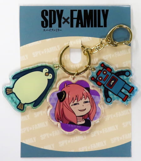 Anya Forger Purple SPY x FAMILY Triple Acrylic Key Chain Key Chain [USED]