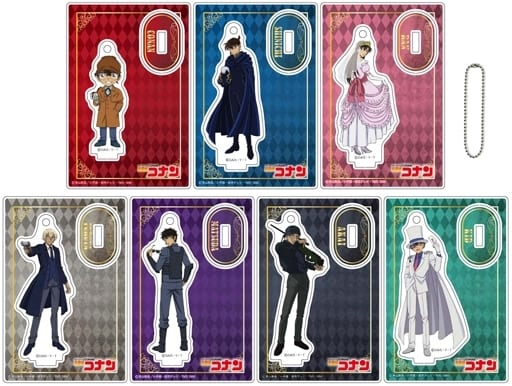 Conan Edogawa, etc. Detective Conan Trading Mini Acrylic Stand E All 7 Types Set Acrylic Stand [USED]