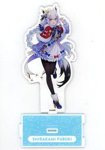 Shirakami Fubuki VTuber Hololive Acrylic Stand at Fuji-Q Highland SNOW*WORLD Exclusive Acrylic Stands [USED]