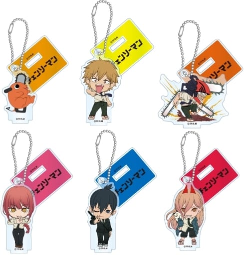 Chainsaw Man Pochita & Others Chibi Acrylic Stand All 6 Types Set Acrylic Stands [USED]