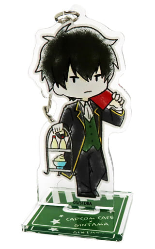 Toushirou Hijikata Gintama Trading Acrylic Stand Key Chain Capcom Cafe Limited Key Chain [USED]
