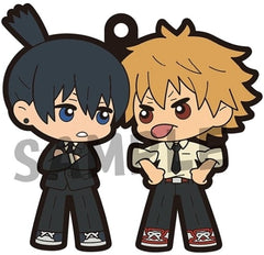 Denji Aki Hayakawa Chainsaw Man Buddycolle Rubber Mascot Key Ring [USED]