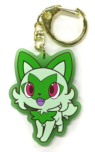 Sprigatito Pokemon Scarlet Violet Rubber Keychain Pokemon Center Limited Key Chain [USED]