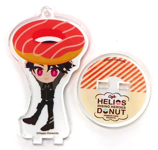Brad Beams Helios Rising Heroes Trading Acrylic Stand Key Chain Donut Ver. Decotto by animatecafe Limited Key Chain [USED]