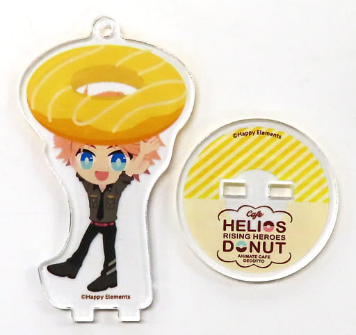 Dino Albani Helios Rising Heroes Trading Acrylic Stand Key Chain Donut Ver. Decotto by animatecafe Limited Key Chain [USED]