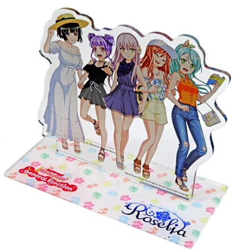Roselia BanG Dream! Girls Band Party! Acrylic Stand Roselia Special Goods Set Box English Ver. 1st General Election Winner Commemorative Item Included Acrylic Stand [USED]