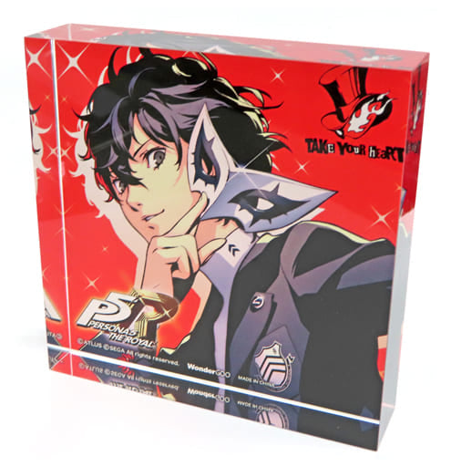 Persona 5 Royal Joker Acrylic Block WonderGOO Limited Included with Limited Set for PS5/Switch Game Acrylic Stands [USED]