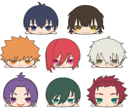 Yoichi Isagi, etc. Blue Lock Mochimochi Mascot All 8 Types Set Key Ring [USED]