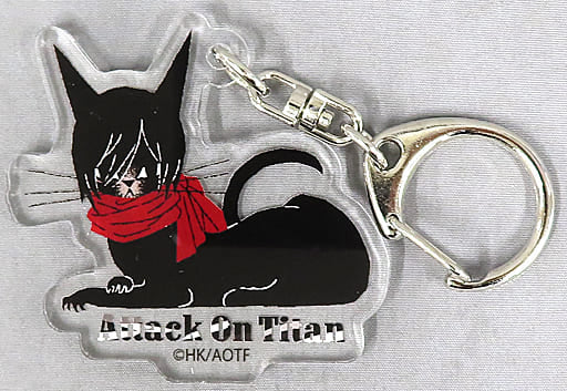 Mikasa Ackerman Cat Attack on Titan Acrylic Charm Collection Illustrations by Kuro Neko Design Re: Shazama Limited Charm [USED]