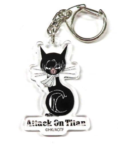 Levi Cat Attack on Titan Acrylic Charm Collection Illustrations by Kuro Neko Design Re: Shazama Limited Charm [USED]