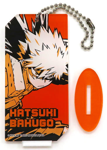 Katsuki Bakugo My Hero Academia Acrylic Keychain Village Vanguard Limited Key Chain [USED]