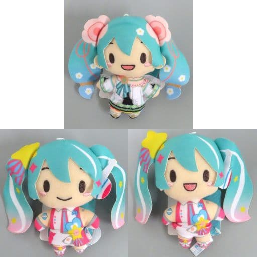 Hatsune Miku Hatsune Miku Series More Plus Mascot Hatsune Miku: Magical Mirai 10th Vol.4 All 3 Types Set Key Chain [USED]