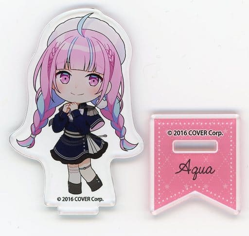 Minato Aqua VTuber Hololive Trading Acrylic Keychain Mini Character Ver. Tokyo Skytree Town Vol.2 Horotsuri 2022 Hotto suru Fuyu Limited Edition Acrylic Stands [USED]